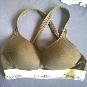 Calvin Klein Women's Olive Bra